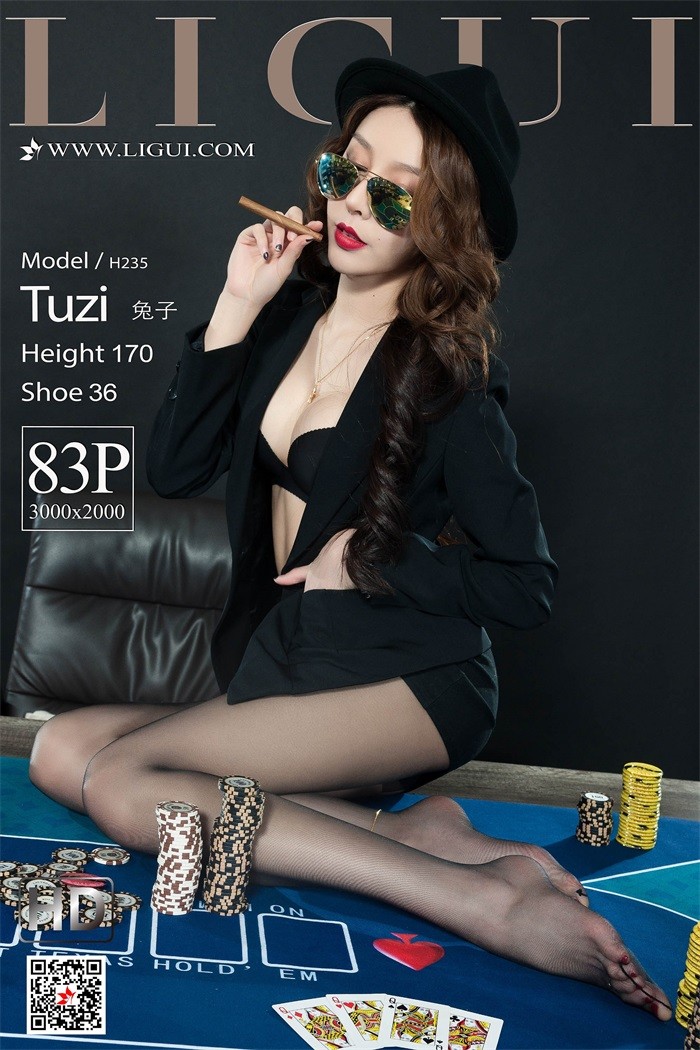 [Ligui丽柜] 2019.07.31 雪茄黑丝 Model 兔子 [83P/56.8MB]