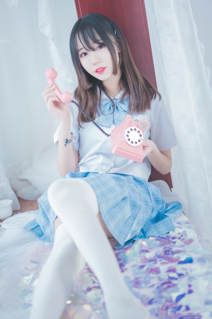 喵糖映画少女写真 VOL.019 致简白丝女友[46P/778MB]