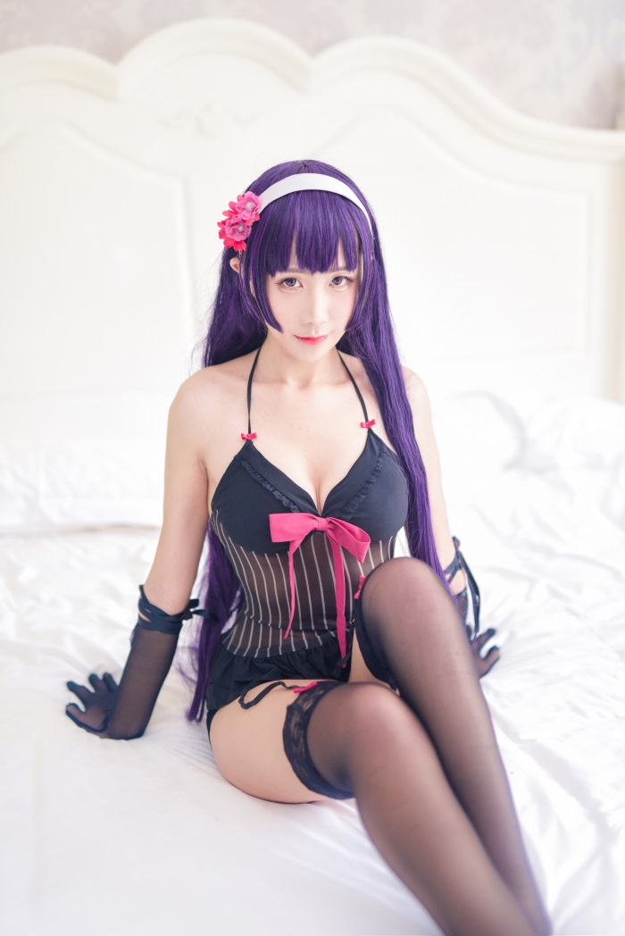 知名动漫博主@九曲Jean – 黑色睡衣学姐 [17P/163MB]