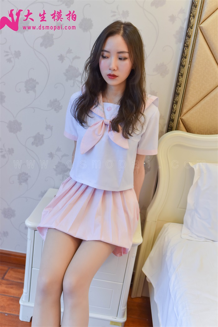 大生模拍 No.107 粉粉嫩嫩肉丝学生装 [51P/1V/357MB]