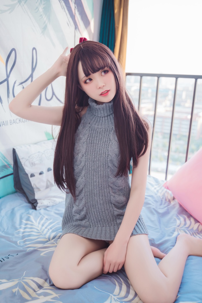 喵糖映画少女写真 VOL.030 灰色毛衣 [39P/726MB]