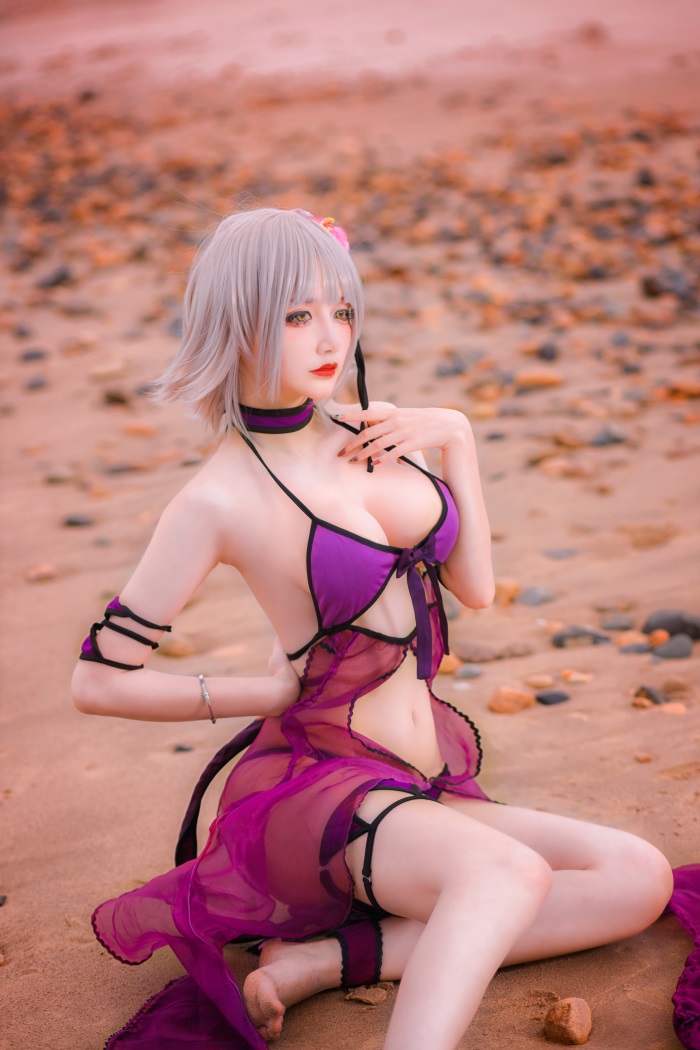 知名动漫博主@仙九Airi 黑贞水着 [19P/355MB]