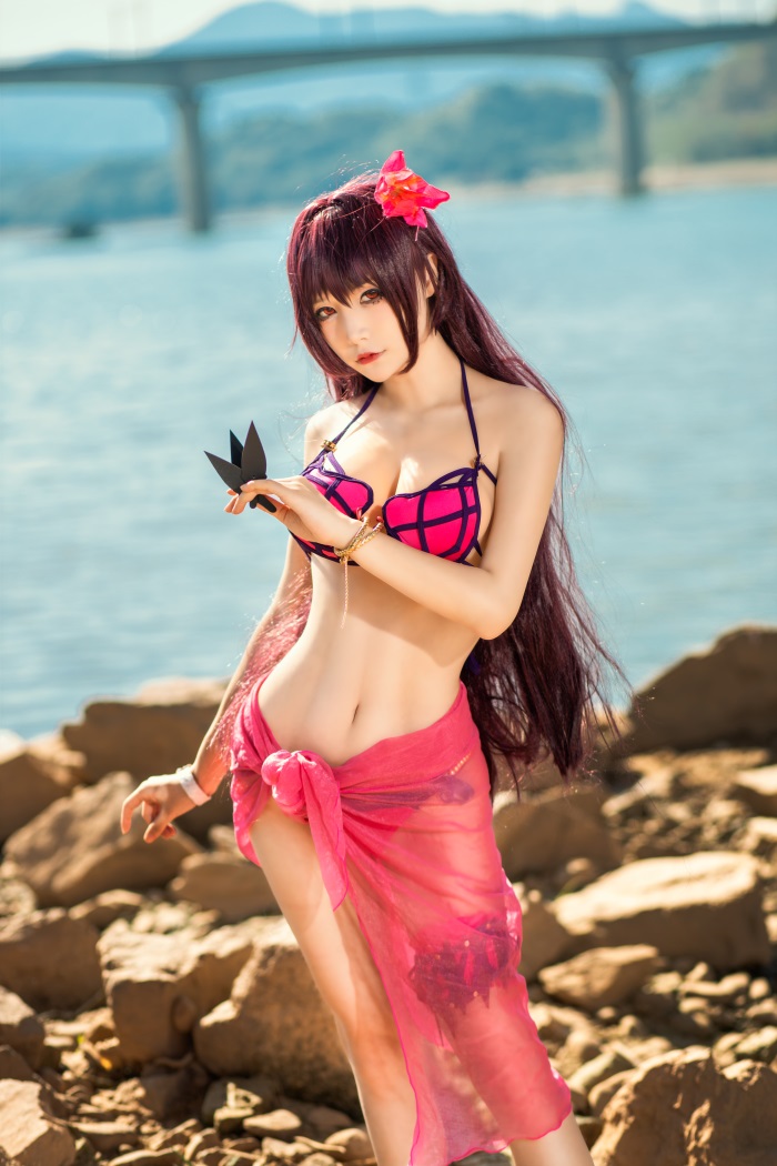 知名动漫博主@仙九Airi 斯卡哈水着 [15P/152MB]