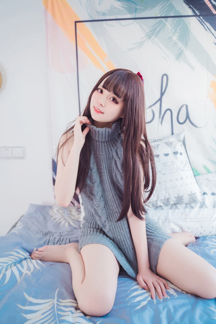 喵糖映画少女写真 VOL.030 灰色毛衣 [39P/726MB]