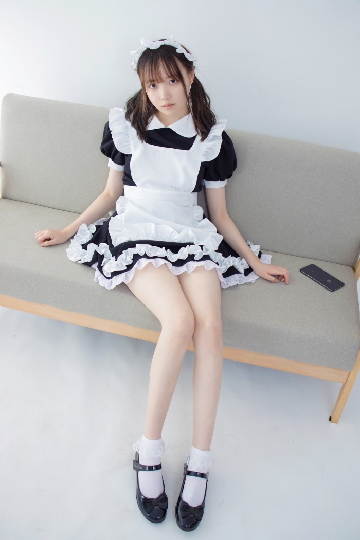 森萝财团写真 JKFUN-百元系列2-2《蕾丝花边短袜女仆》Aika [32P/1V/2.05G]