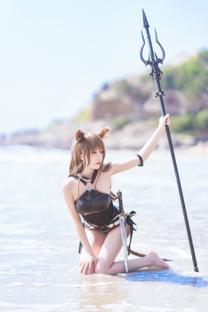 人气Coser@桜桃喵 天火泳衣 [25P/351MB]