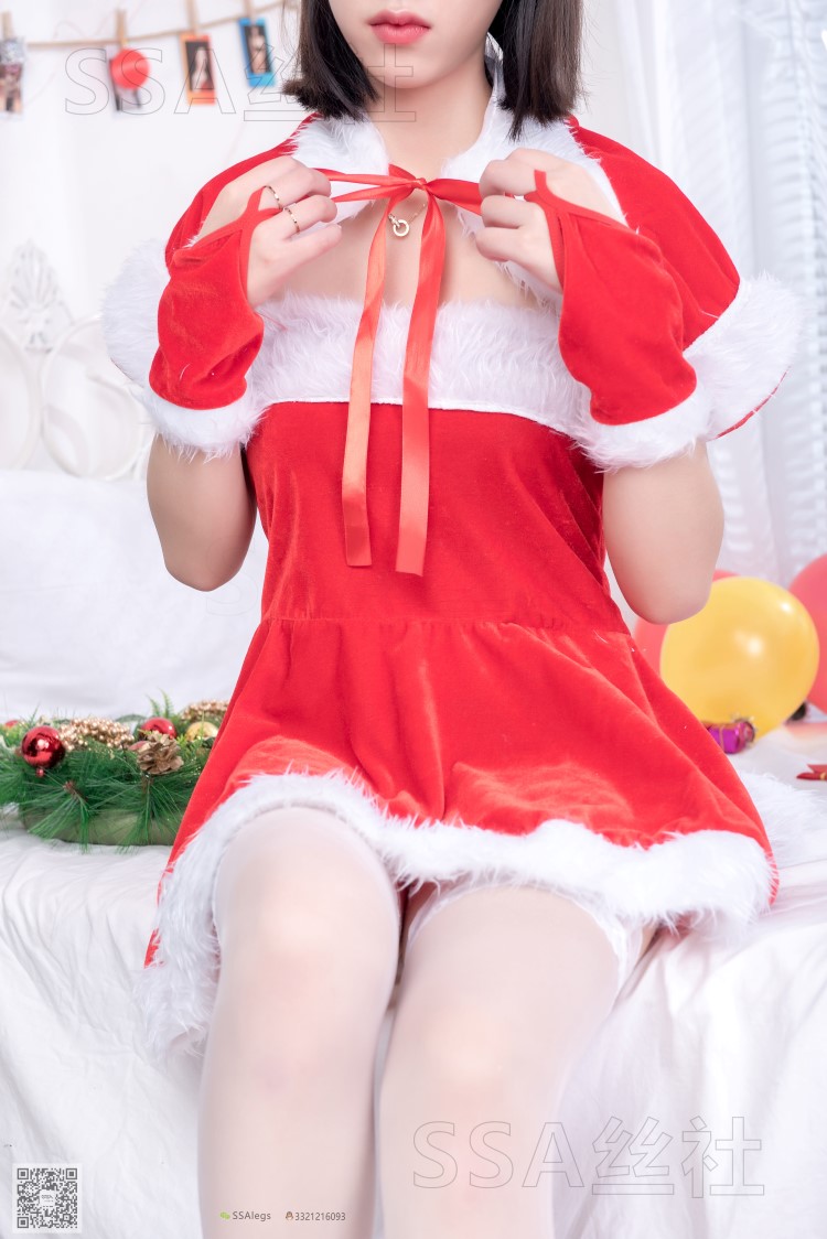 SSA丝社 第058期：大大的圣诞节白丝长筒特辑[130P/1.41GB]