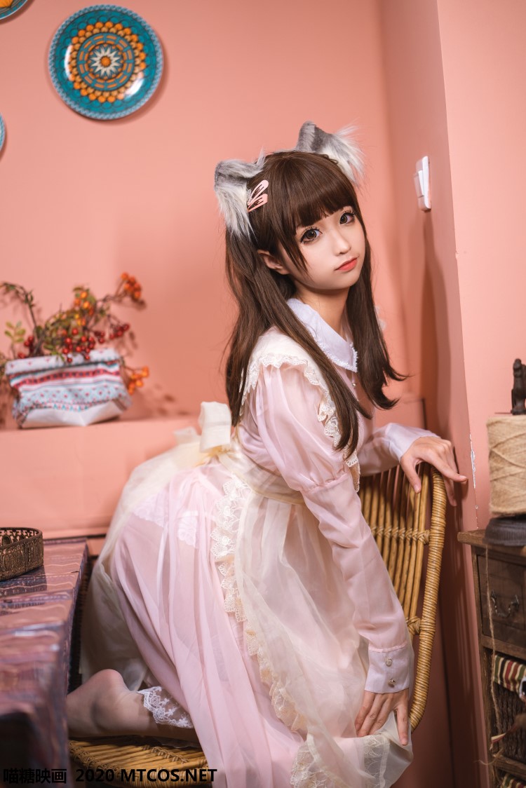 喵糖映画 VOL.119 粉色猫耳女仆 蠢沫沫[34P/625M]