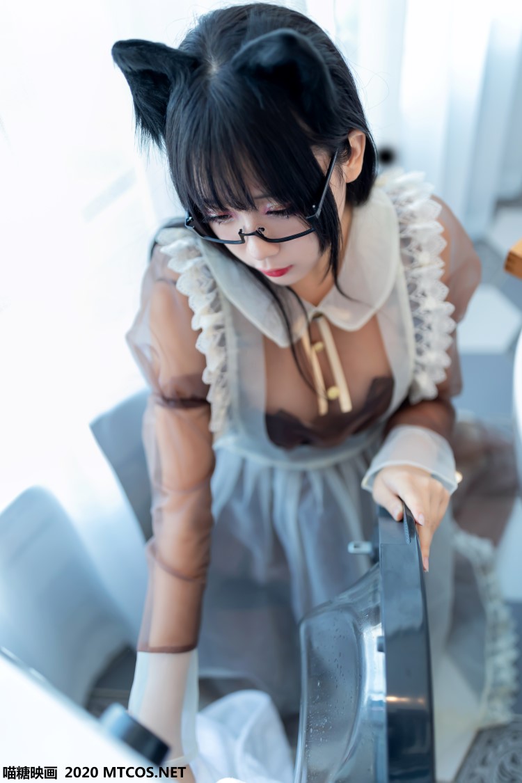 喵糖映画 VOL.125 棕色透明女仆[43P/608M]