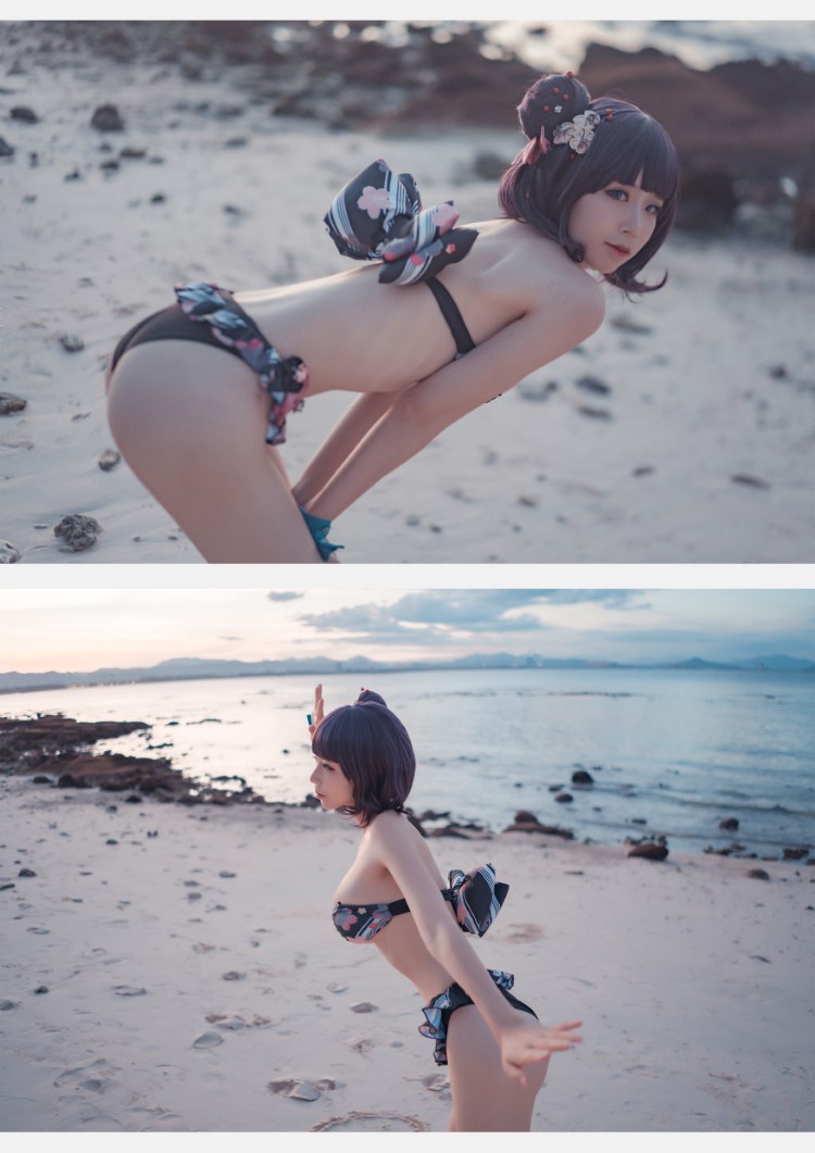 微博妹子@爱老师_PhD 葛饰北斋 泳装[21P/189MB]