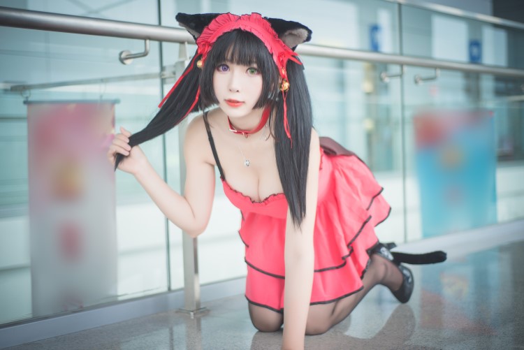 知名主播红人@w黑米粥w 黑丝粉红猫 [44P/433MB]