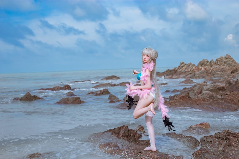 人气Coser动漫博主@二佐Nisa 碧蓝可畏泳装 [27P/198MB]