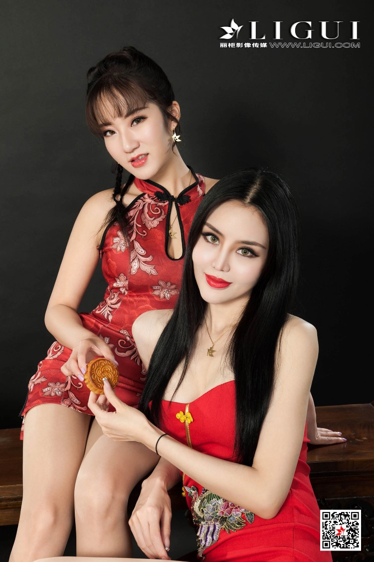 [Ligui丽柜]网络丽人 2020.09.30 Model 汐汐&#038;凉儿《双生花-佳月沁香莲》[85+1P/192MB]