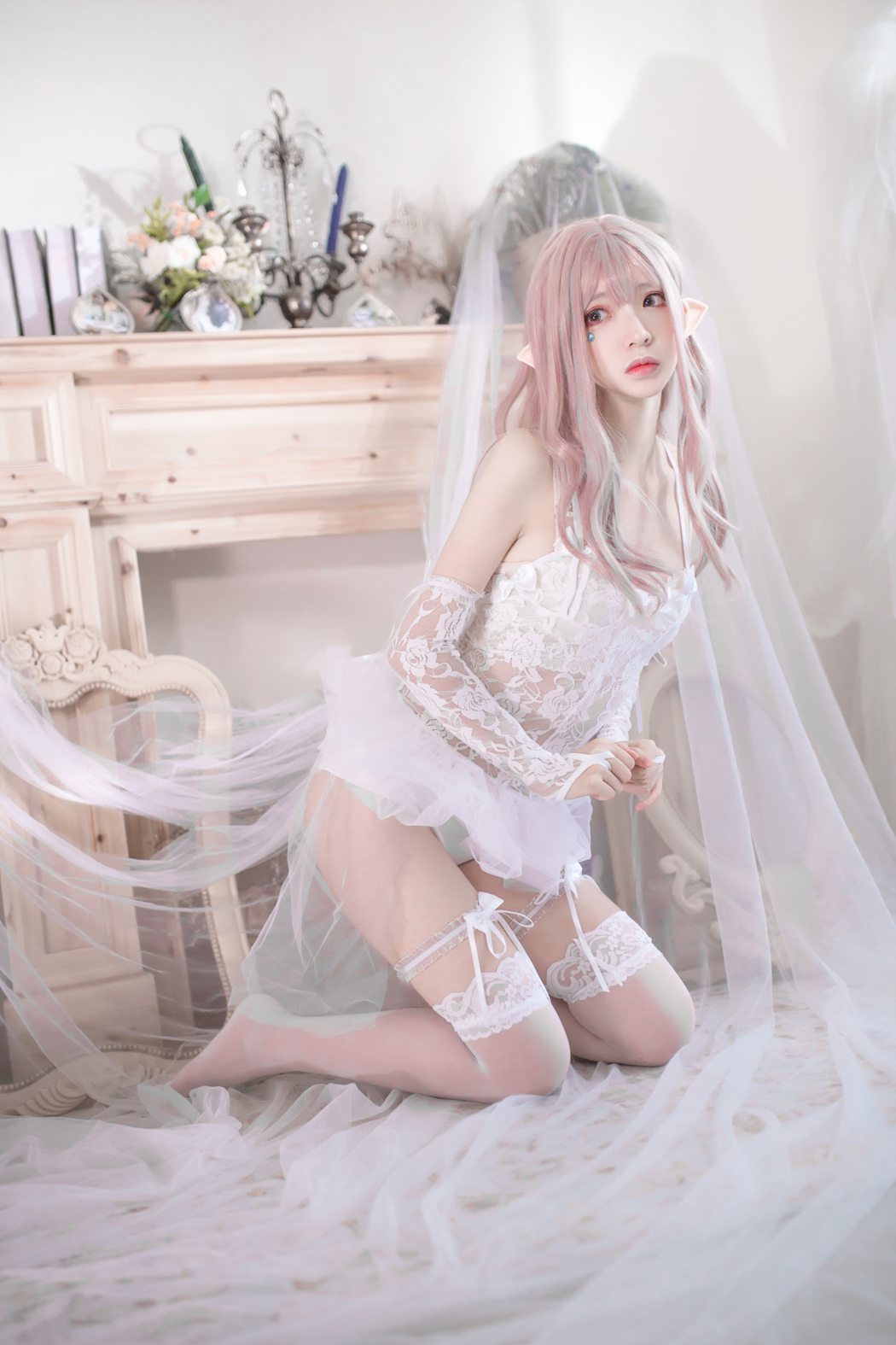 网红Coser@疯猫ss – 纯白精灵 [29P/937MB]