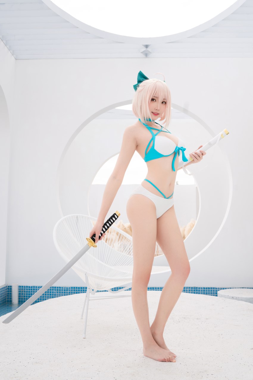 瓜希酱 – 总司水着满破 [26P/118MB]