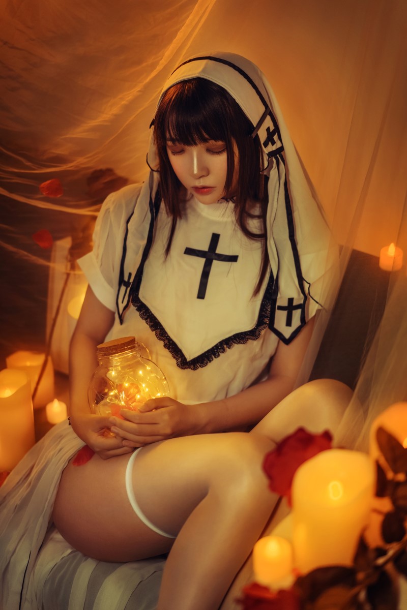 网红Coser@疯猫ss – 黄昏修女[17P/151MB]