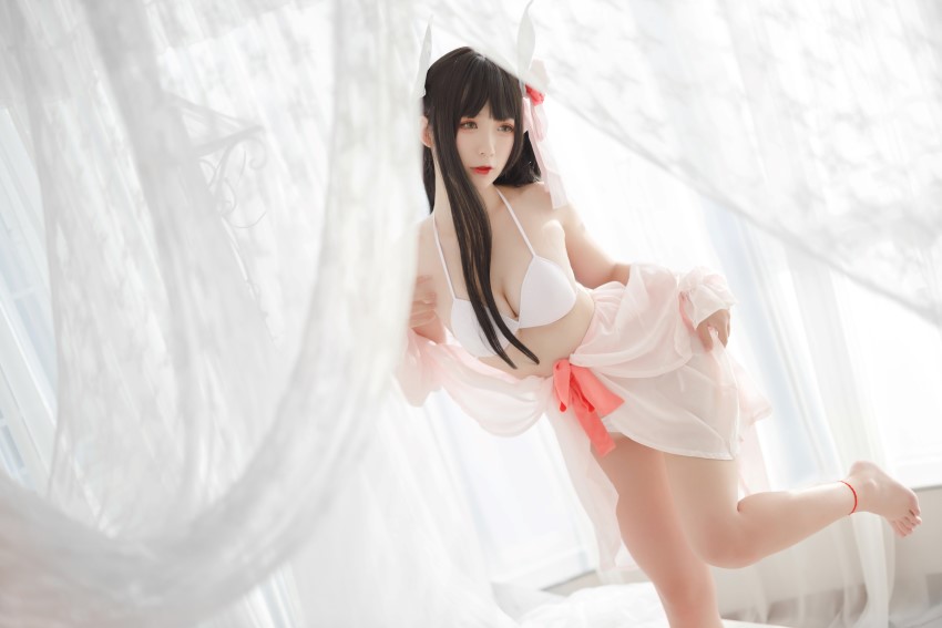 樱落酱w - 比叡睡衣[17P/83MB]