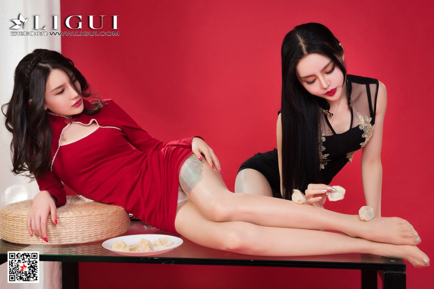 [Ligui丽柜] 2021.02.10 《《双生花-欲饺迎春》甜甜&#038;凉儿 [94P/112MB]