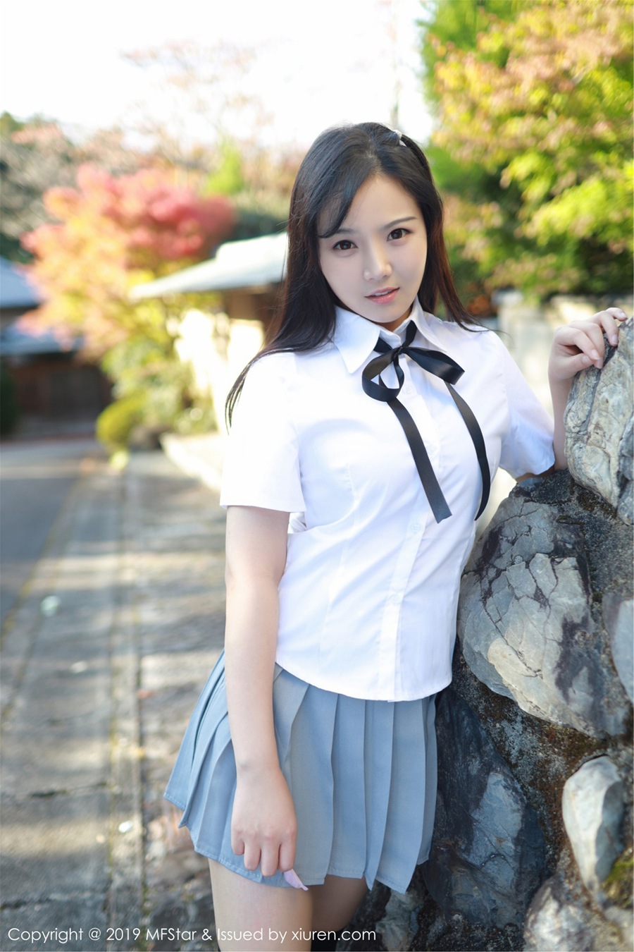 [MFStar模范学院]MF20190524VOL0193 2019.05.24 VOL.193 JK制服小清新 徐微微mia[40+1P/82.8M]