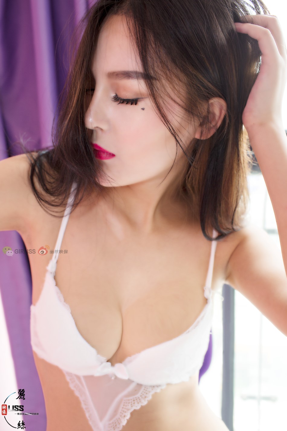 [LISS丽丝映像]NO.073 深肤色白内衣[15P/265MB]