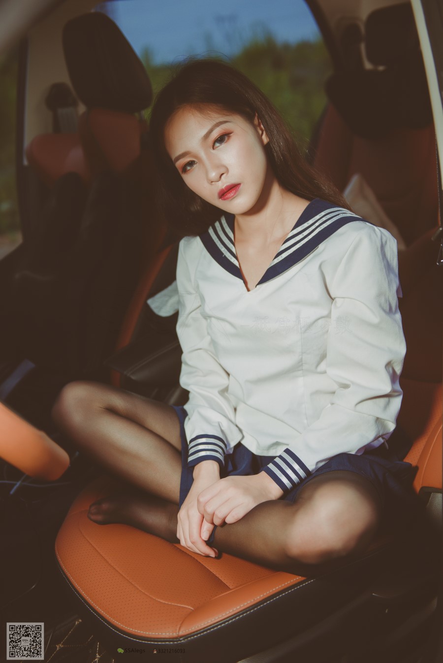 [SSA丝社]超清写真 NO.017 佳佳 小丝妹佳佳练车记 [63P/1.02GB]