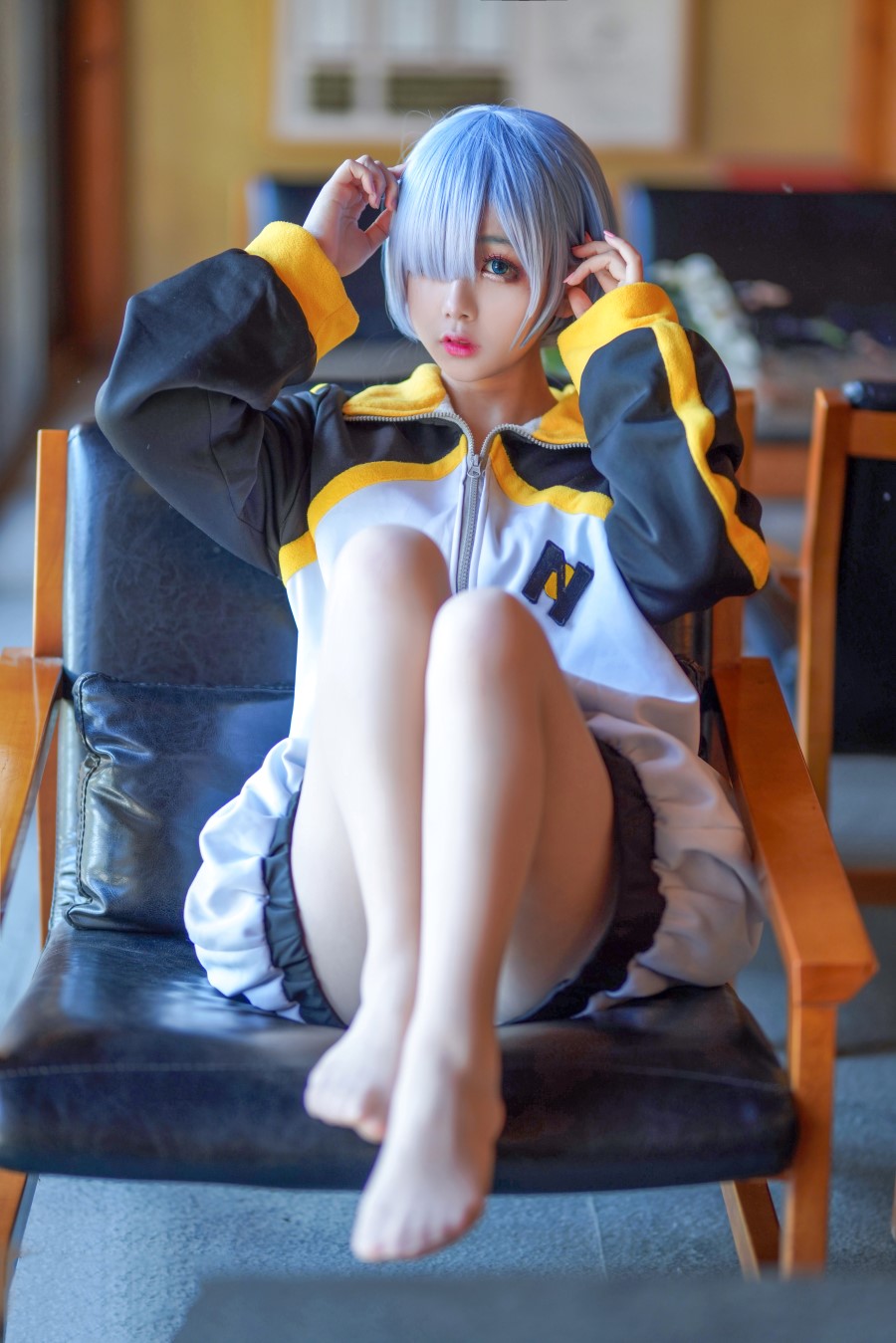 [喵糖映画]VOL.449 雷姆蓝发 [23P/389MB]