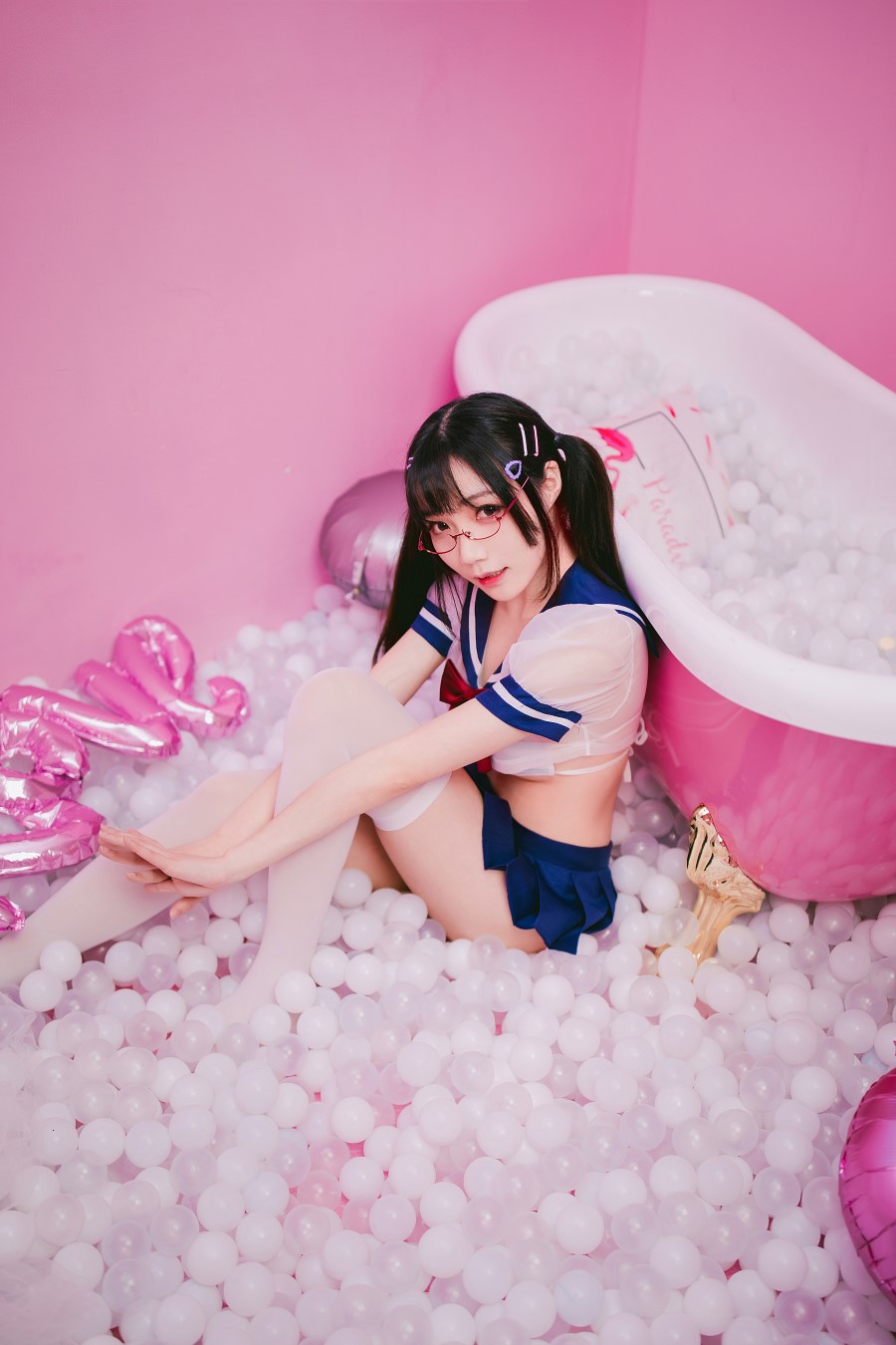 真央Mao – JK 白丝浴缸 [18P/193MB]