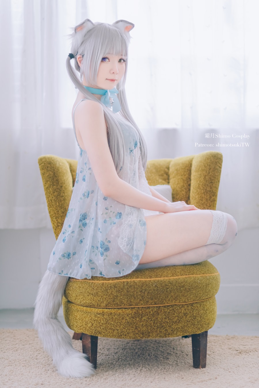 霜月shimo – ベビードールと灰色ねこ [15P/266MB]