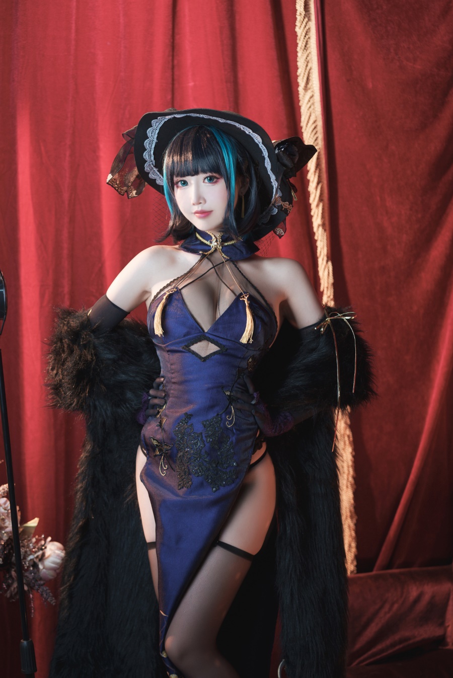 面饼仙儿 - 柴郡旗袍 [21P/1V/790MB]