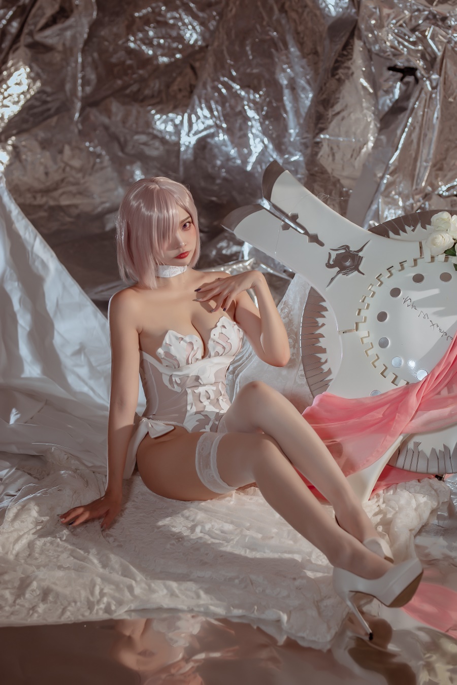 二佐Nisa – fate玛修婚纱 [40P/621MB]