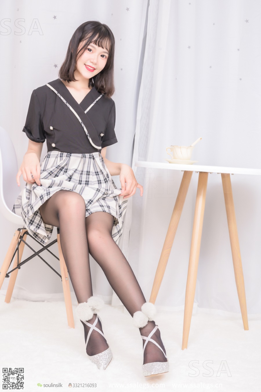 [SSA丝社]超清写真 NO.261 阳阳阳光少女的银色高跟鞋(上) [122P/1.41GB]