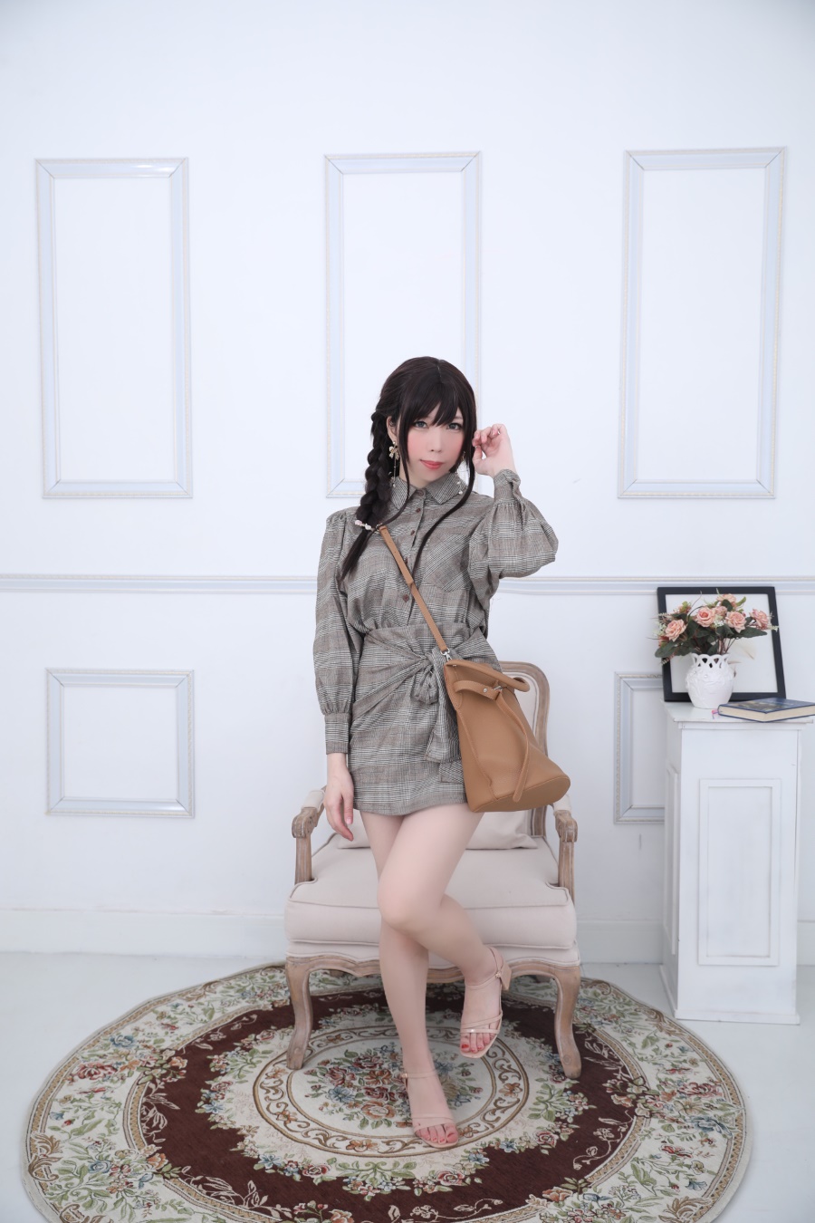 鹿野希 – 格子衬衫 [215P/416MB]