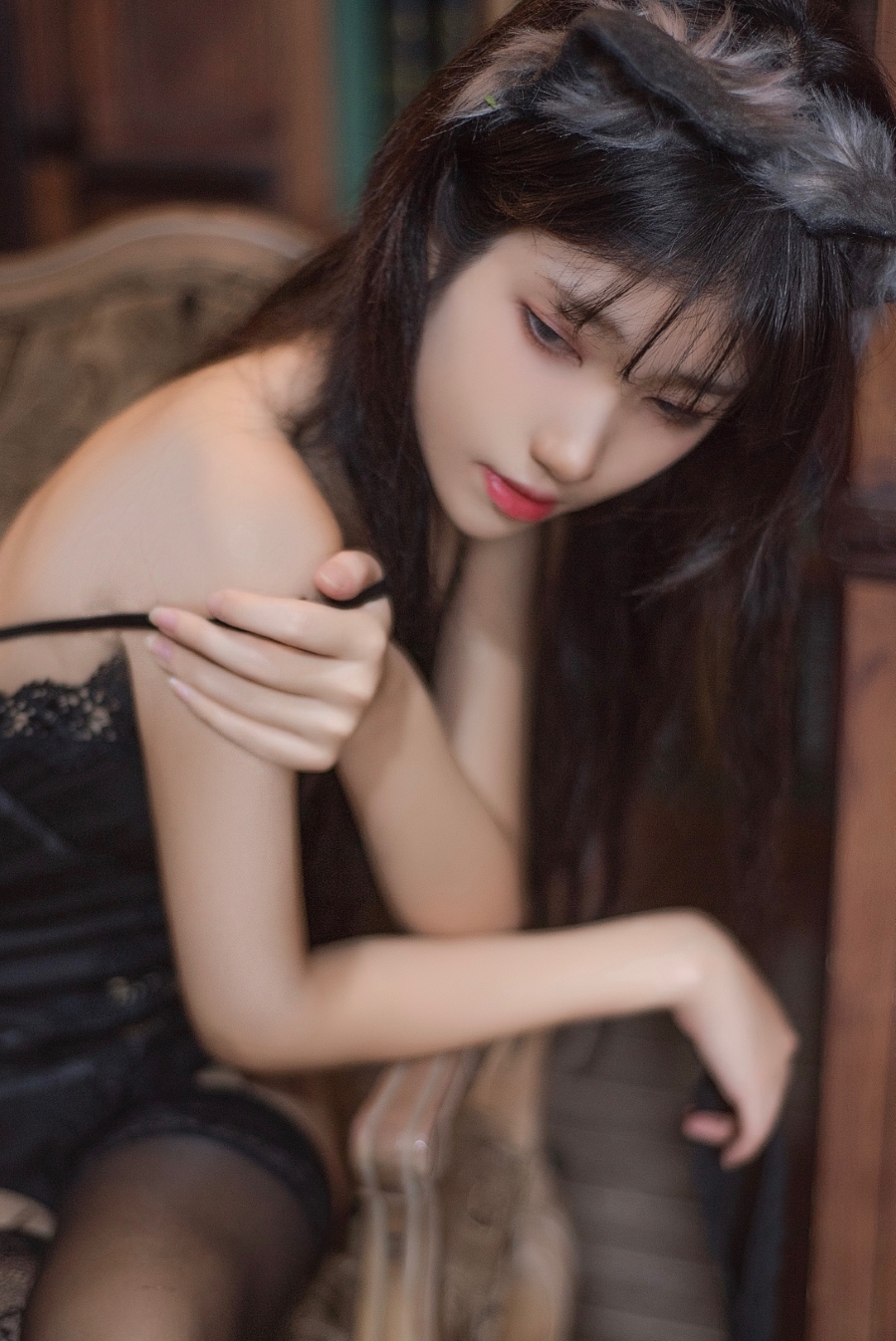 南桃Momoko – 黑内衣 [18P/54MB]