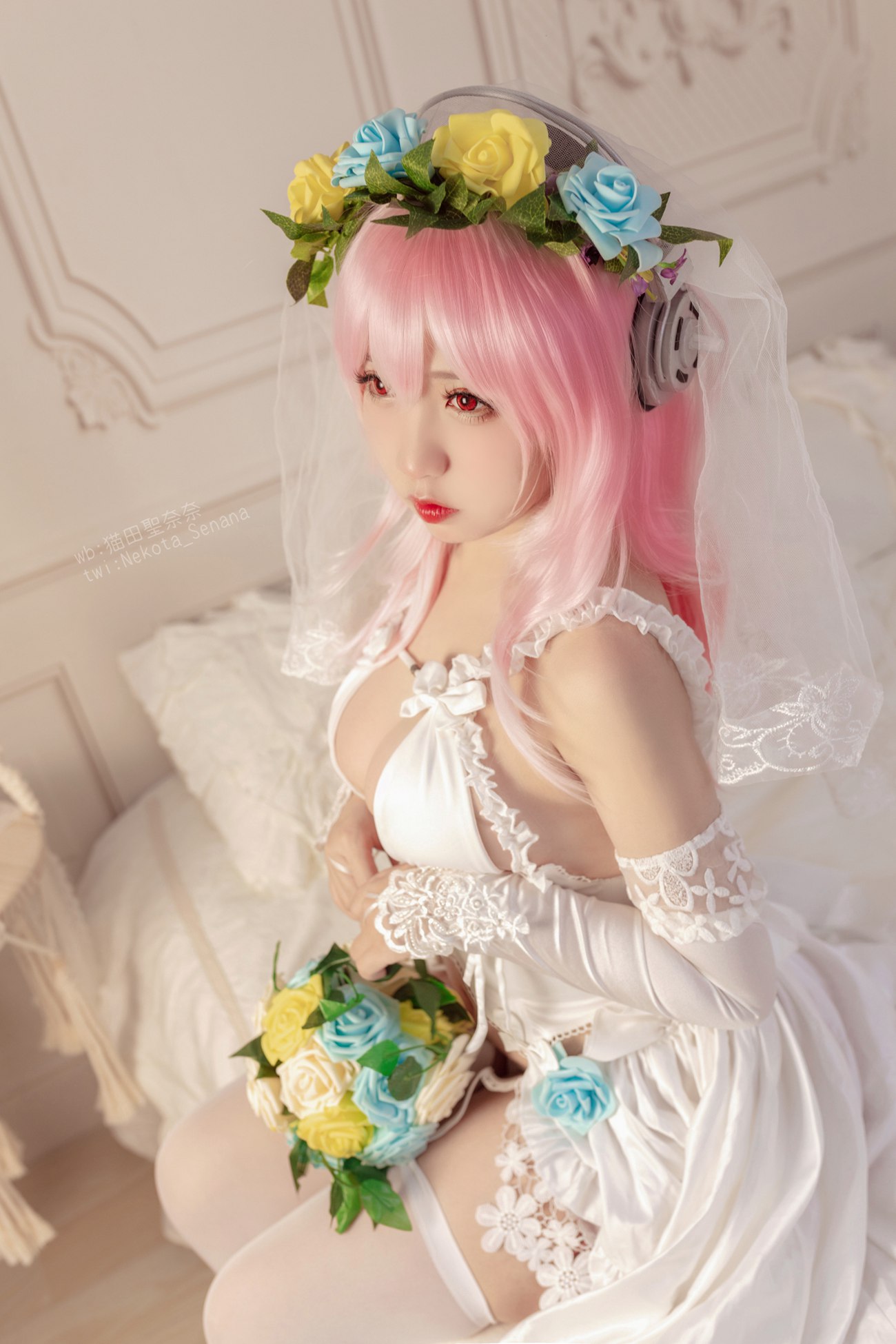 貓田聖奈奈(桃之啾啾) – 索尼子十周年花嫁 [35P/103MB]