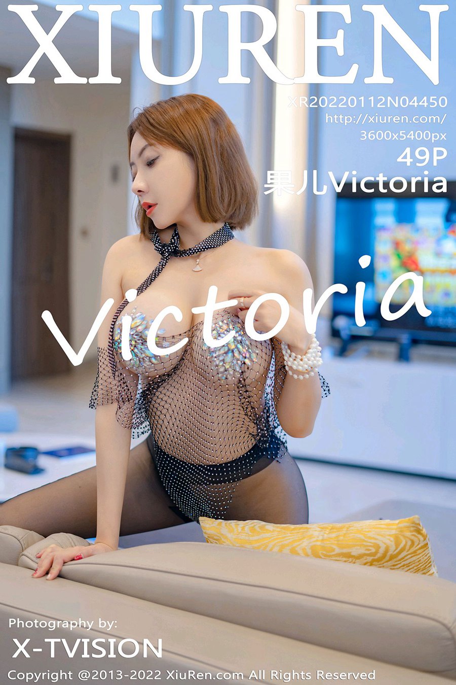 [Xiuren秀人网]2022.01.12 NO.4450 透明上衣诱人黑丝 果儿Victoria [49+1P/492MB]
