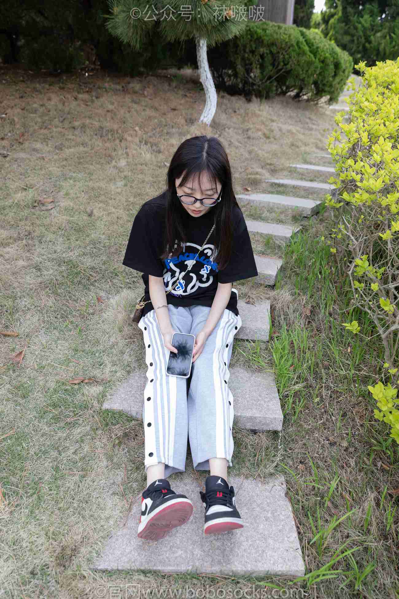 [BoBoSocks袜啵啵]NO.023 稚予-AJ、白色短棉袜、裸足 [119P/1V/3.22GB]