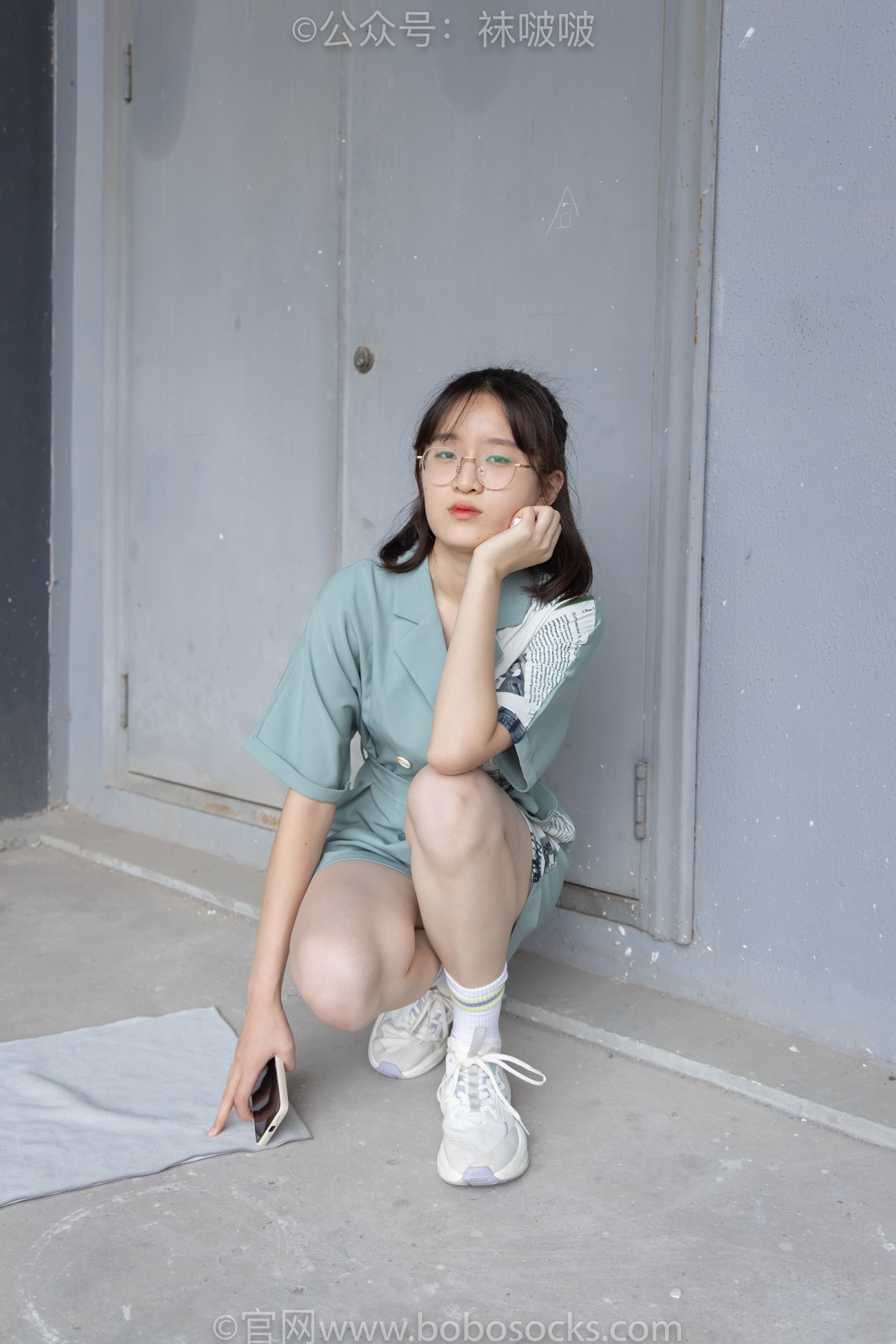 [BoBoSocks袜啵啵]NO.025 熊熊-安踏运动鞋、白色棉袜（踩脏）、裸足 [146P/1V/5.23GB]