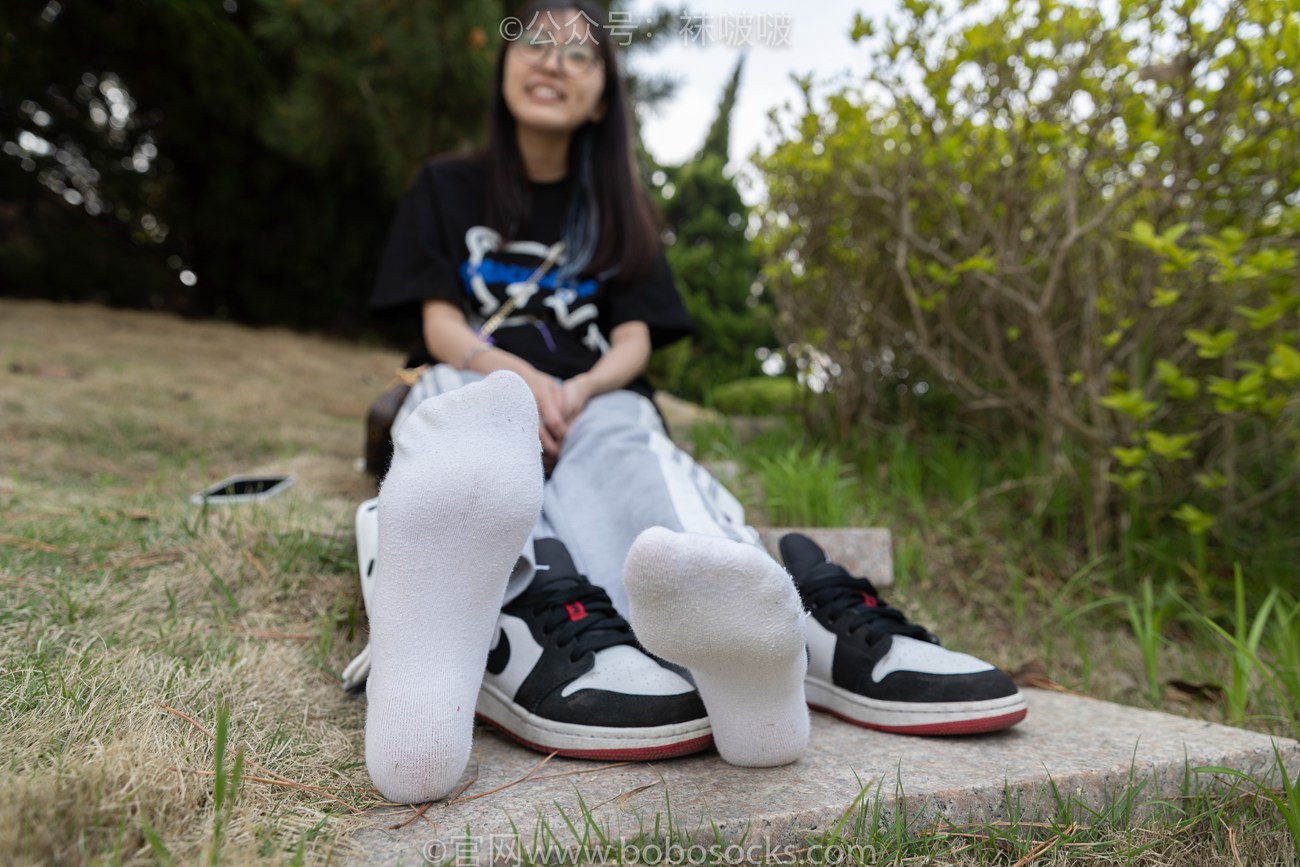 [BoBoSocks袜啵啵]NO.023 稚予-AJ、白色短棉袜、裸足 [119P/1V/3.22GB]