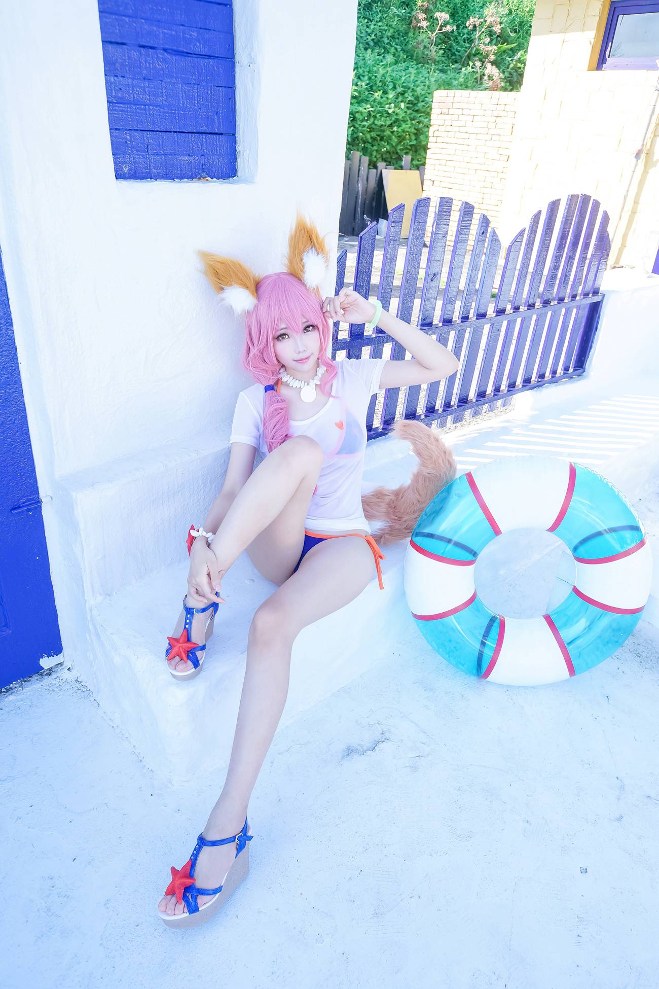 Ely_eee(ElyEE子) - 玉藻前泳装[24P/78.6MB]