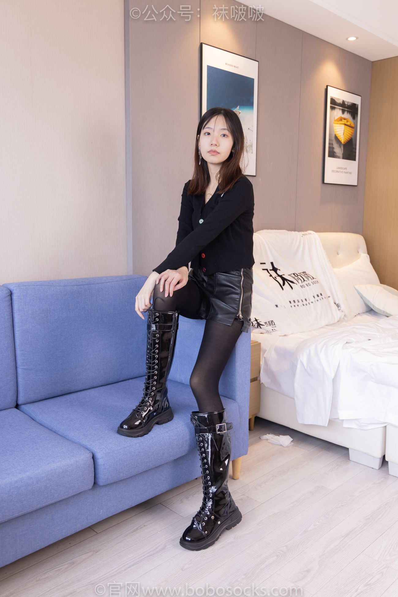 [BoBoSocks袜啵啵]NO.072 小甜豆-两双长靴、厚黑丝、厚肉丝 [144P/1V/6.59GB]