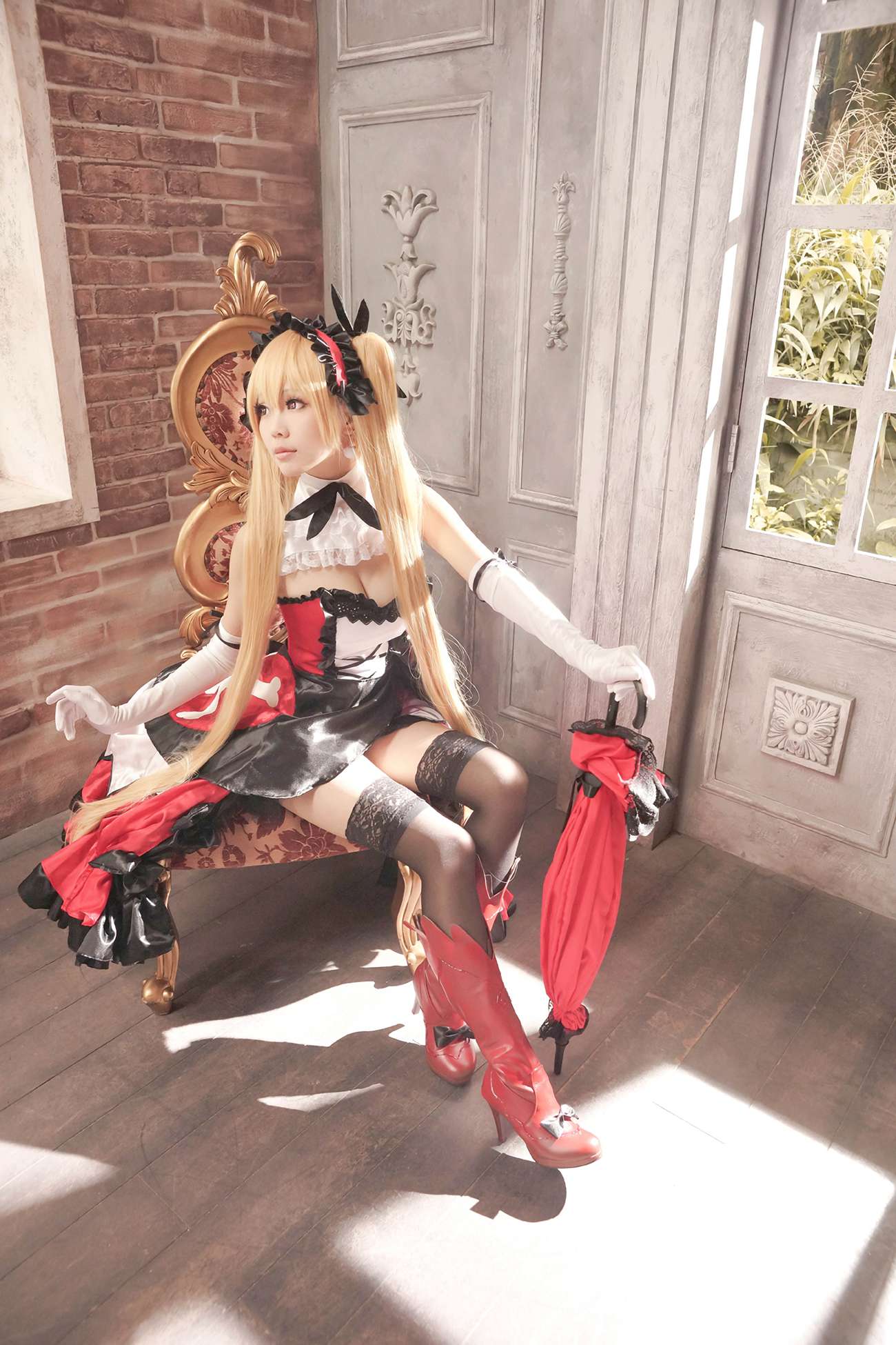 Ely_eee(ElyEE子) - 红黑下午茶[7P/17.7MB]