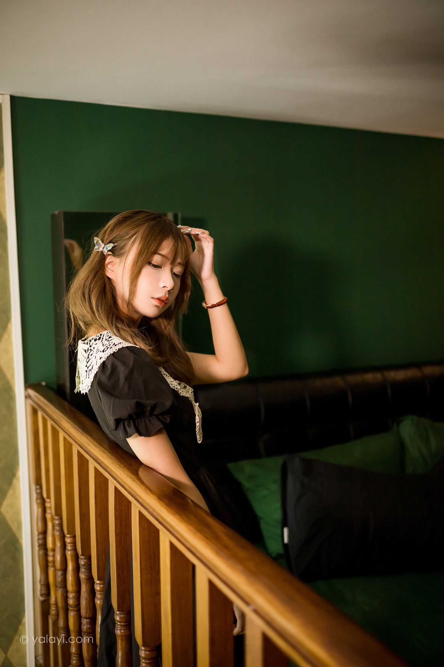 [YALAYI雅拉伊] 2022.08.31 NO.969 黑色的蝴蝶 阿禾[46P/620MB]