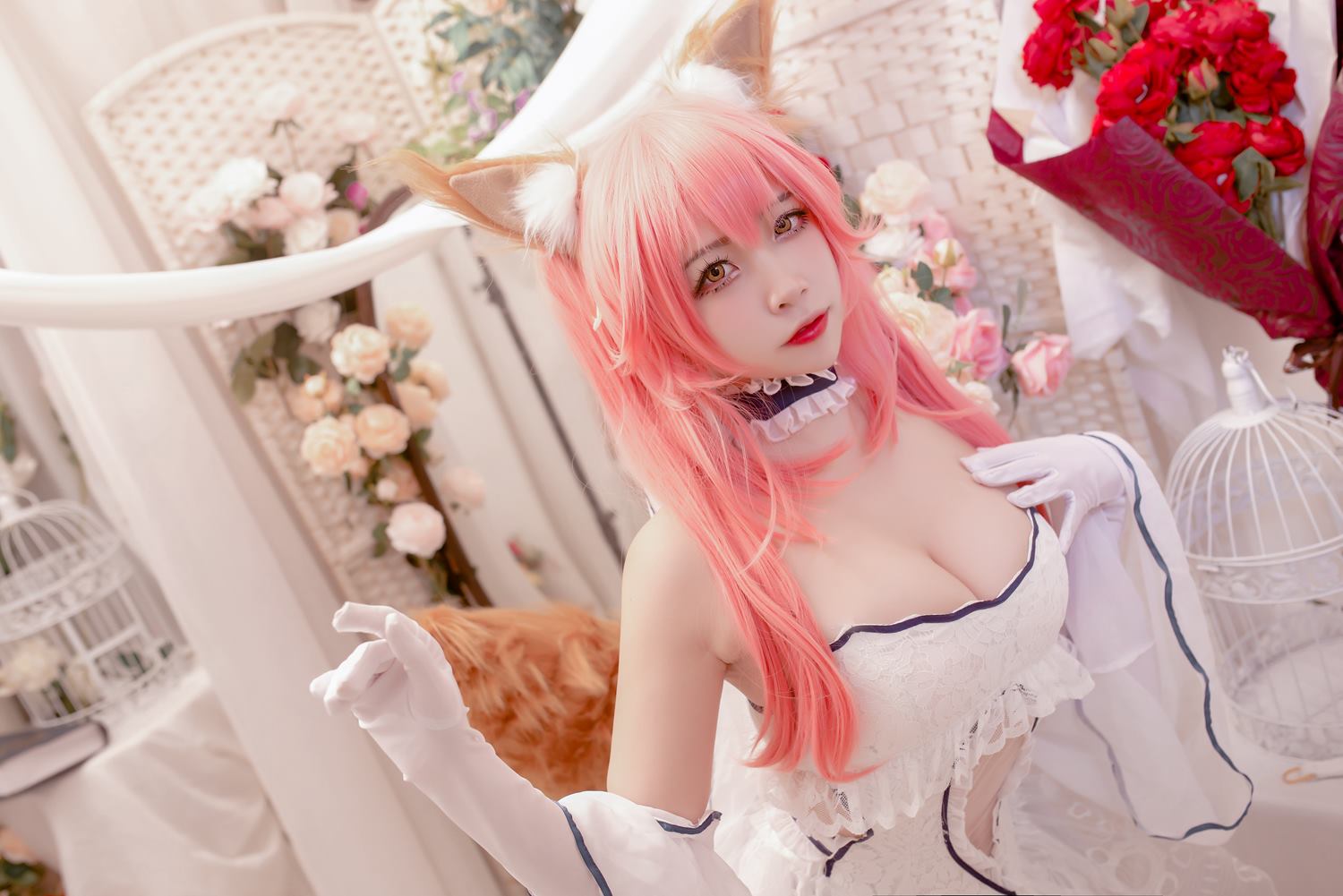 二佐Nisa - fate玉藻前婚纱[9P/128MB]