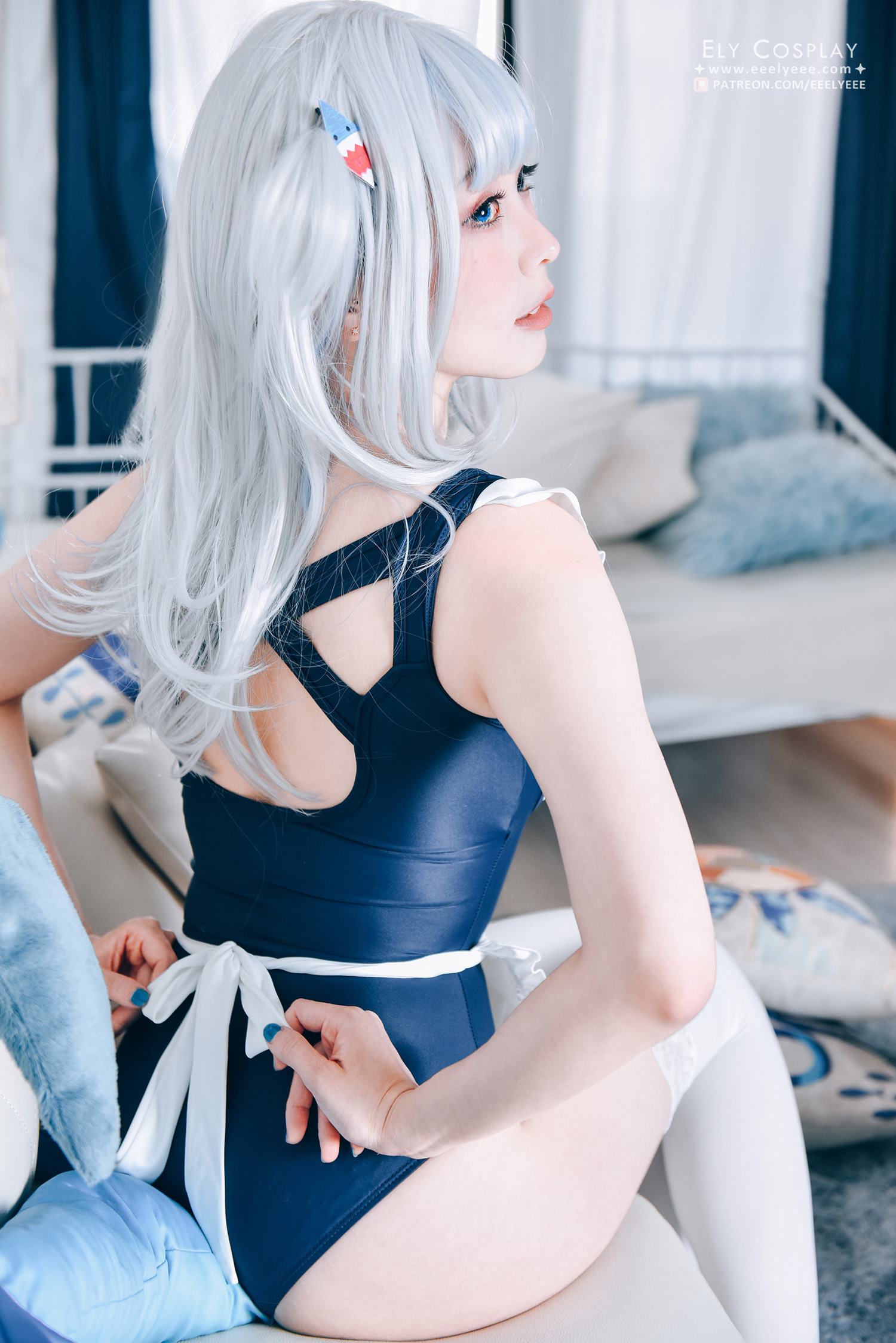 Coser@ElyEE子 Gura Swimsuit [19P/19MB]