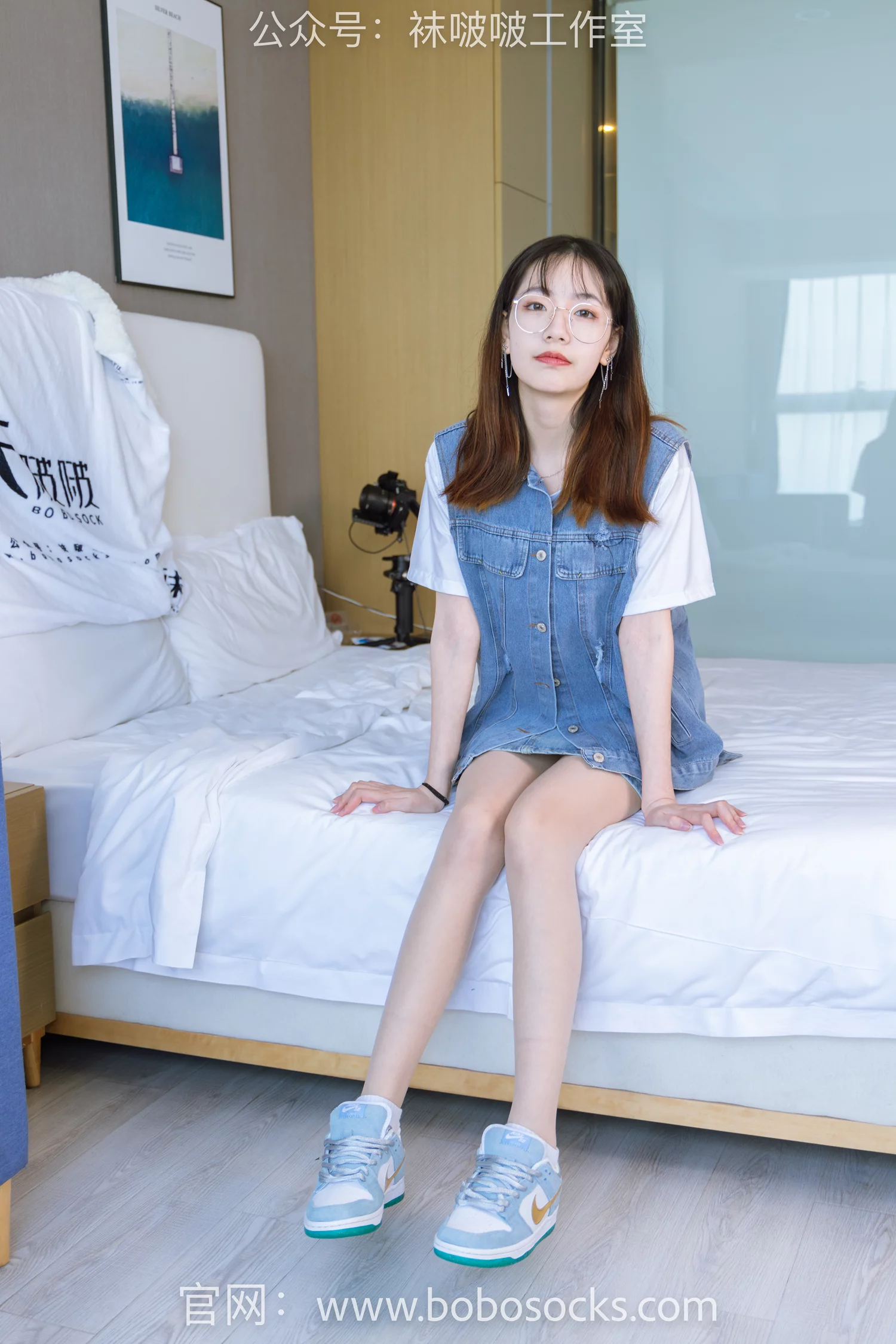 [BoBoSocks袜啵啵]NO.123 小甜豆-板鞋、白棉袜、肉丝[140P/1V/5.81GB]