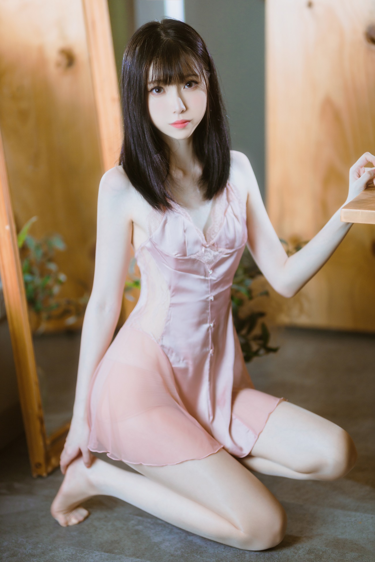 许岚(叁月life) - 半透粉纱[40P/836MB]