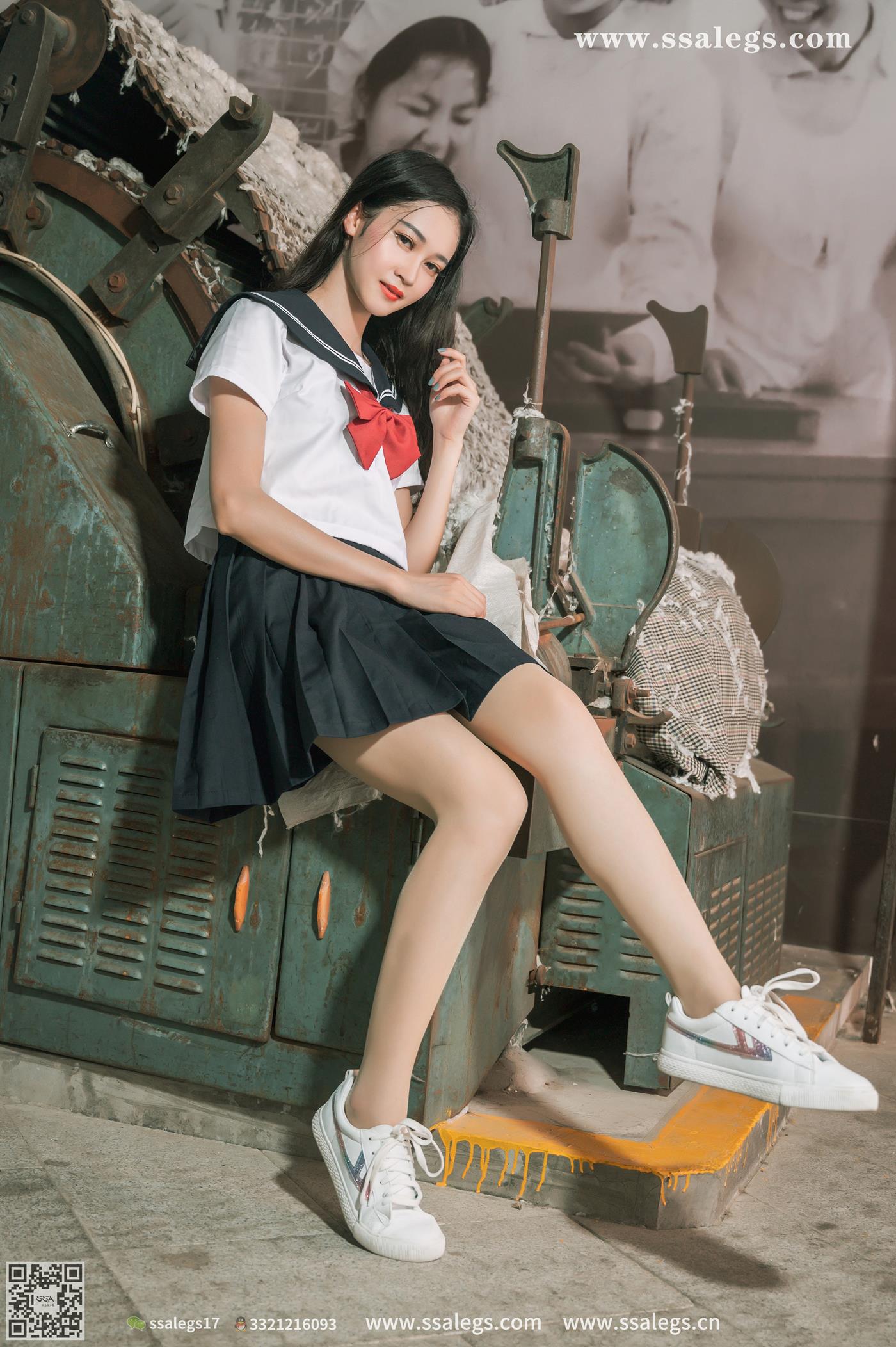 [SSA丝社]超清写真 NO.422 漫漫白色jk制服肉丝写真(下)[134P/1.87GB]