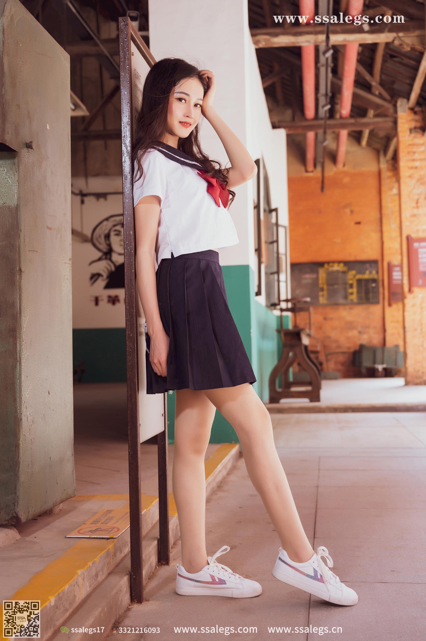 [SSA丝社]超清写真 NO.422 漫漫白色jk制服肉丝写真(下)[134P/1.87GB]