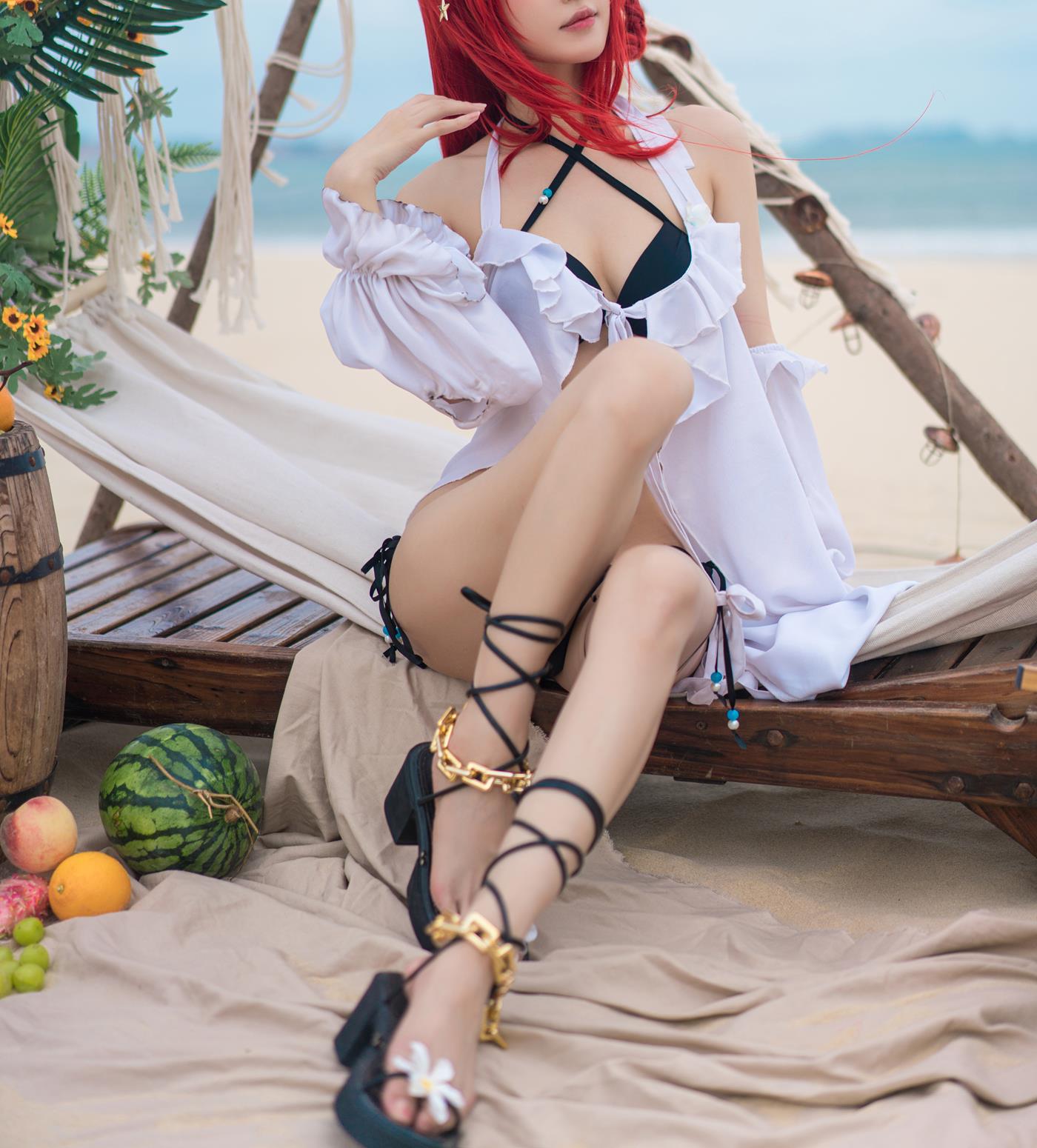 动漫博主阿包也是兔娘 明日方舟 史尔特尔泳装 [50P/943MB]