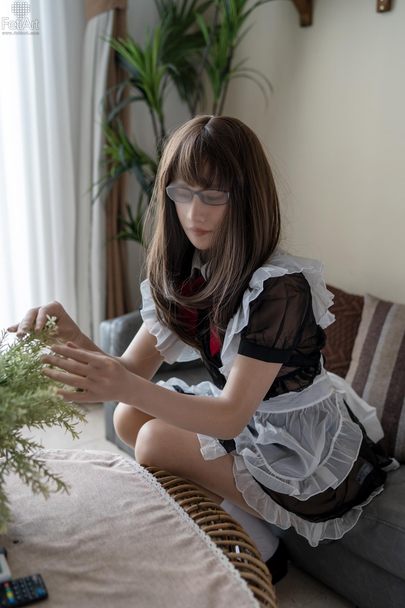 [FetiArt尚物集]NO.048 Pantyhose Encasement Maid MODEL-Jasmine[38+1P/110MB]